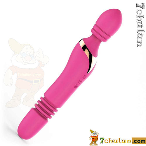 Automatic retractable dildo body massager Man Muo - Lucy vibrating rod radiates heat