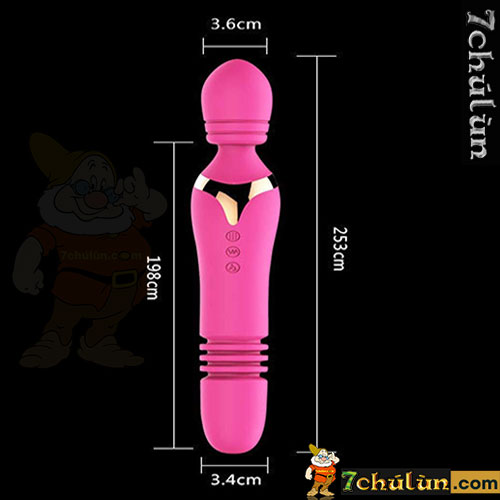 Automatic retractable dildo body massager Man Muo - Lucy vibrating rod radiates heat