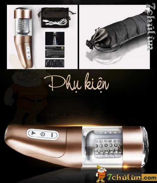 Katerina 2 automatic rotating retractable vibrating fake vagina from Alighiter