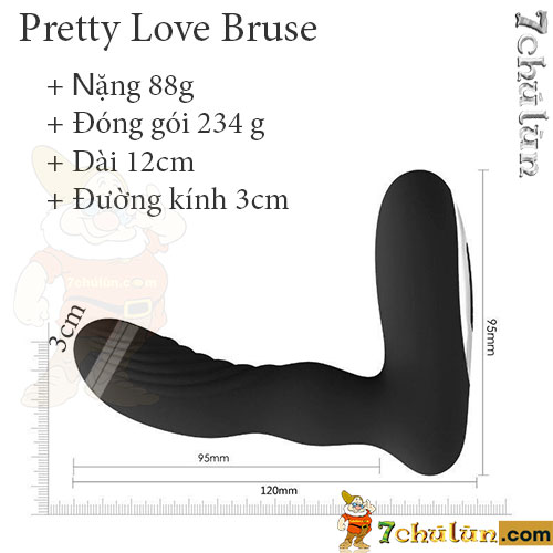 Pretty Love Bruse anal toy size specifications