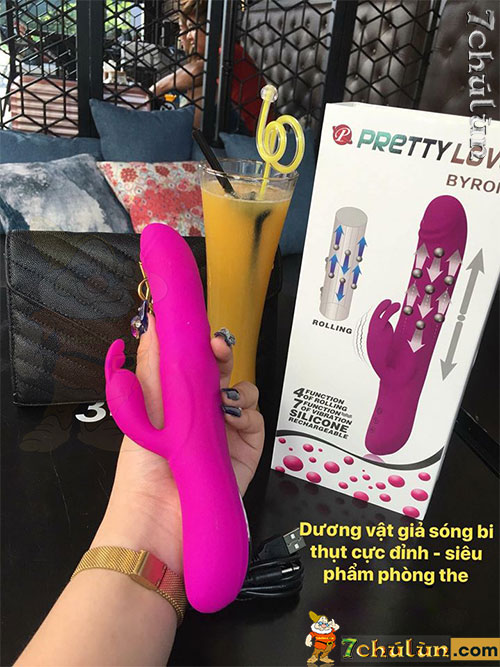 Pretty Lovedildo👄 Byron 7 frequency retractable dildo3