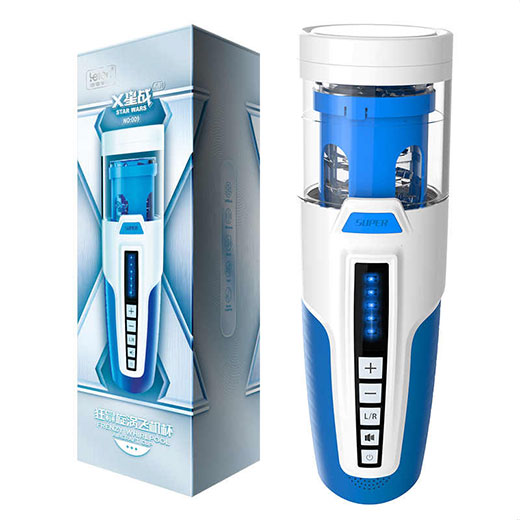 Leten Star Wars fake vagina with vibration and automatic rotation for men