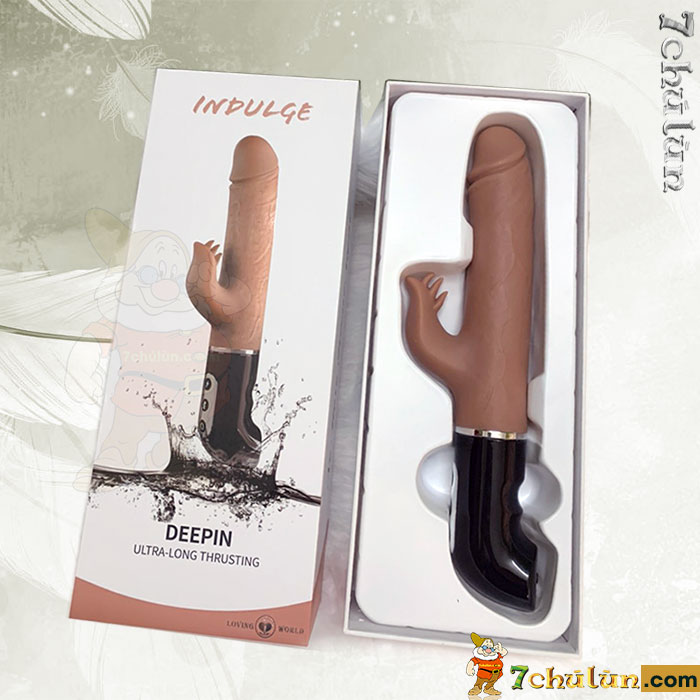 Indulge Deepin vibrating dildo with many levels