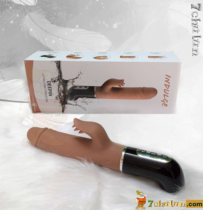 Premium soft Indulge Deepin vibrating penis licking