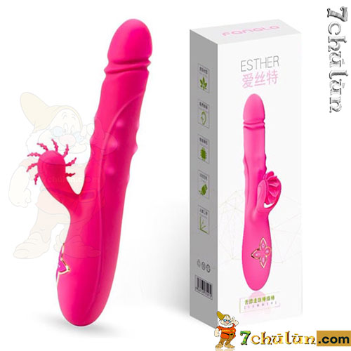 Esther ball enema vibrating dildo licking clitoris