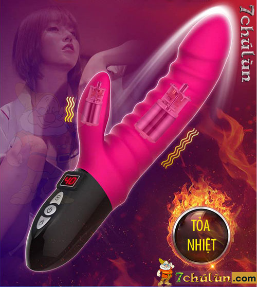 Duong Leten 10 dildo radiates heat 40 degrees flexible automatic passionate vibrator