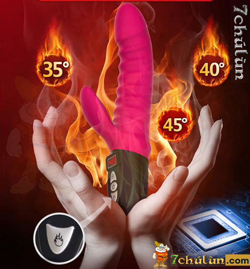 Duong Leten 10 dildo radiates heat, flexible automatic passionate vibrator with full body heat
