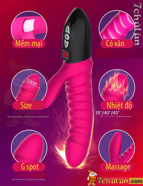 Leten 10 dildo radiates heat, flexible, automatic passionate vibrator with many modes