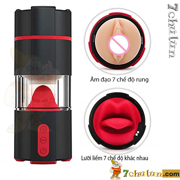 Galaku premium sextoy vibrating and licking vigorously