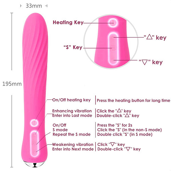 Anya Svakom love vibrator size suitable for most women's needs