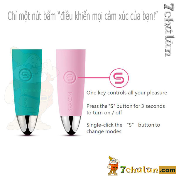 Daisy Svakom love vibrator is easy to use with just one button