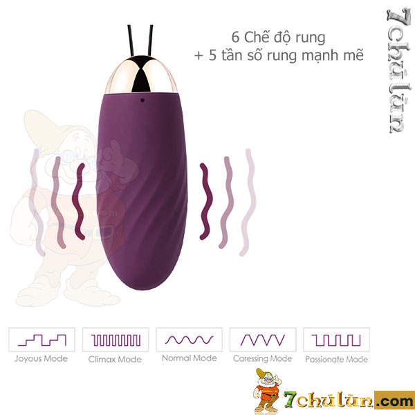 Elmer Svakom possesses 6 vibration modes and 5 powerful vibration frequencies Elmer Svakom love vibrating egg possesses 6 vibration modes and 5 powerful vibration frequencies