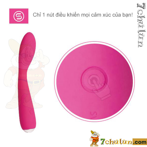 Convenient Iris Svakom love vibrator with a single button