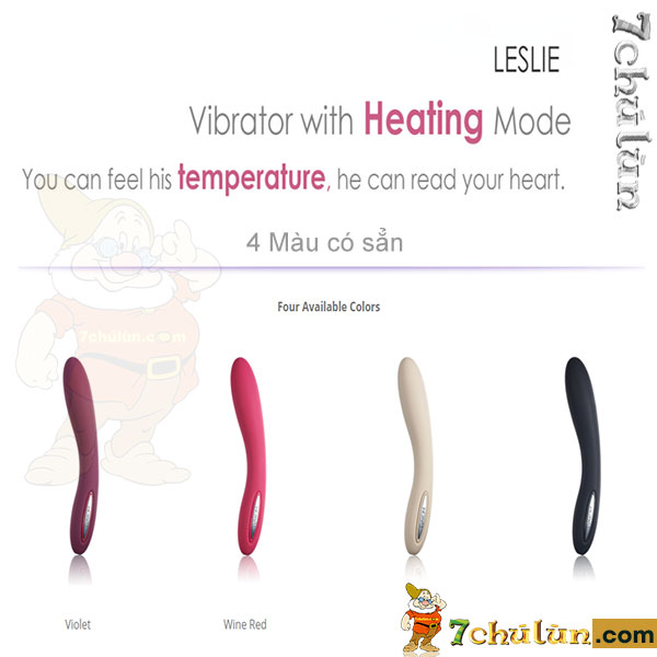 Leslie Svakom love vibrator has 4 colors for you to choose from