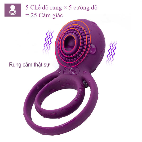 Tammy Svakom love vibrating ring possesses 25 powerful vibration modes