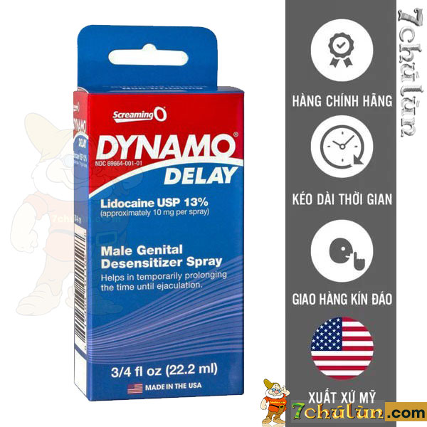 Fast-acting Dynamo Delay sexual prolongation spray