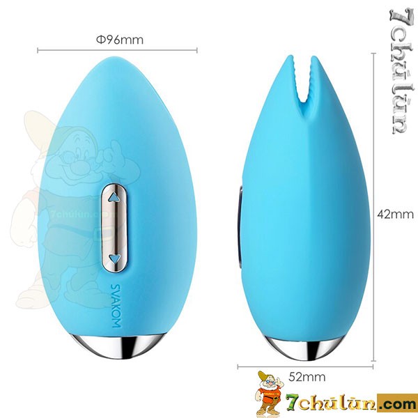 Candy Svakom vaginal massager has a compact, sophisticated size
