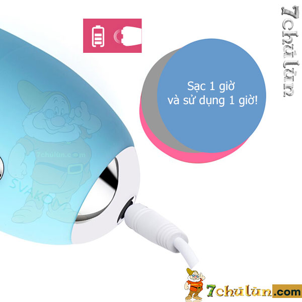 Candy Svakom vaginal massager with rechargeable battery like a phone