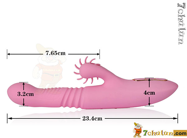Dibe penis vibrates and licks, ideal size for Asian women