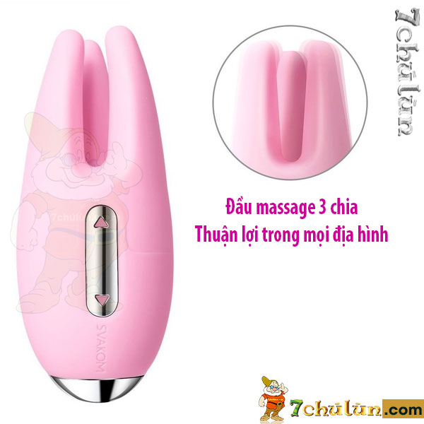 Svakom Cookie vaginal vibrator with 3-key massage head convenient for all terrains