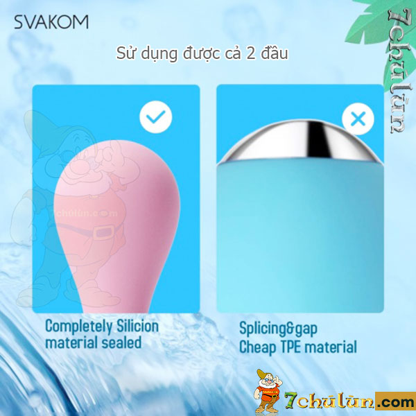Sextoy Nymph Svakom can be used on both ends conveniently