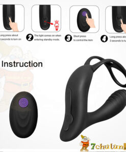 Anal vibrator ☑️ Silicone lens 💋 remote control, high quality #hm34