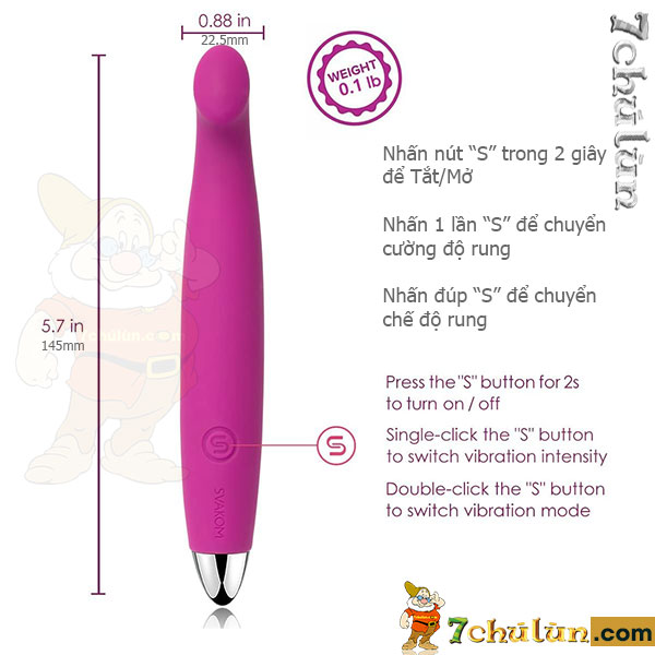 Sara Svakom love vibrator, ideal size for women to easily carry