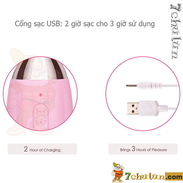 Svakom Elvan premium sex toy charges 2 hours for 3 hours of use